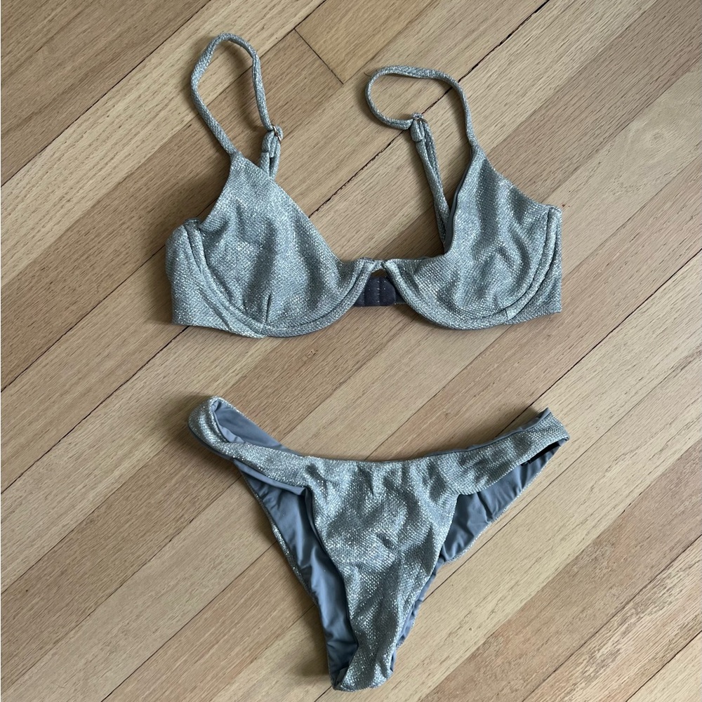 Danielle guizio Silver Women's Bikini Set